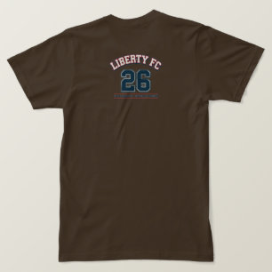 Liberty FC Navy Star T-shirt Premium USA Voetbal