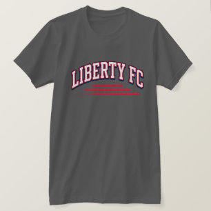 Liberty FC Navy Star T-shirt Premium USA Voetbal