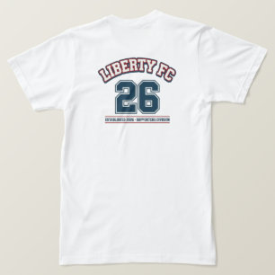 Liberty FC Navy Star T-shirt Premium USA Voetbal