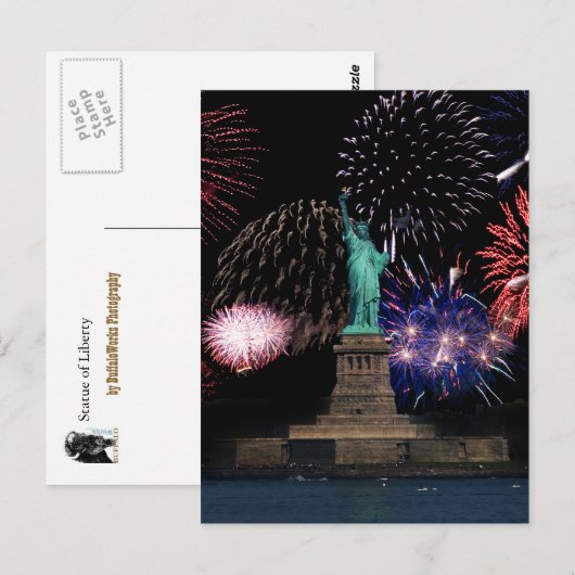 Liberty Fireworks 1 Briefkaart (Voorkant / Achterkant)