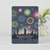 Liberty Fireworks 250 Years New York Gala Card (Staand voorkant)