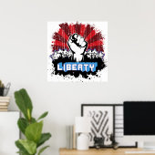 Liberty Fist Poster (Thuiskantoor)