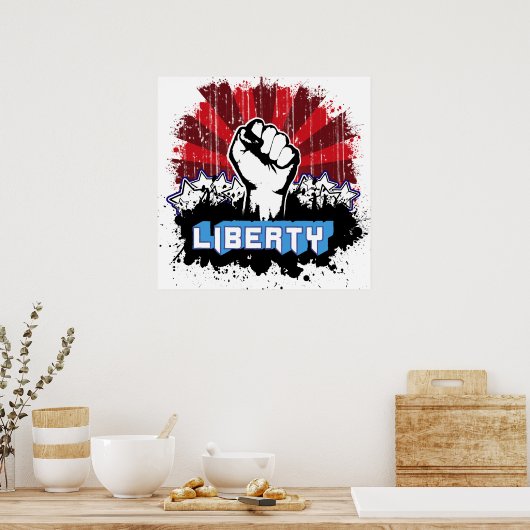 Liberty Fist Poster (Keuken)