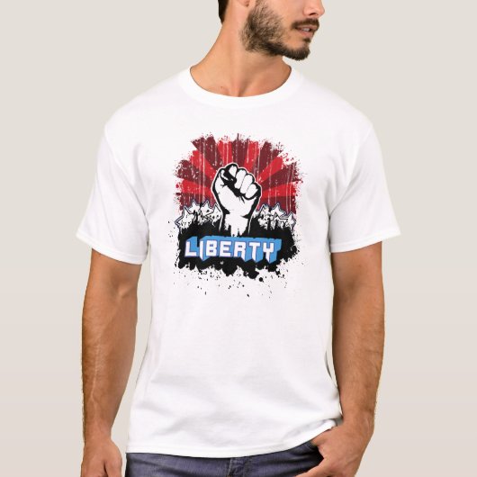 Liberty Fist w/Logo T-shirt (Voorkant)