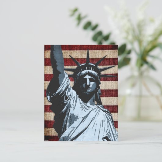 Liberty Flag Briefkaart (Staand voorkant)