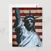 Liberty Flag Briefkaart (Voorkant / Achterkant)