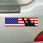 Liberty Flag Bumpersticker (Op auto)