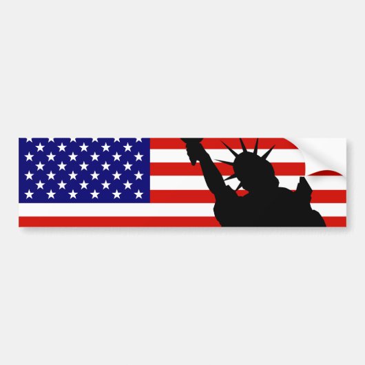 Liberty Flag Bumpersticker (Voorkant)