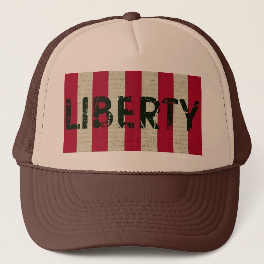 Liberty Flag Grunge Trucker Pet (Voorkant)