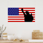 Liberty Flag Poster (Keuken)