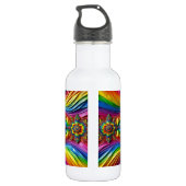 Liberty fles LGBTQ kleuren (Achterkant)