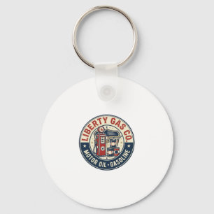 Liberty Gas Co Patriottische Patriottische Benzine Sleutelhanger