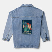 Liberty & Glory: De Amerikaanse Droom Denim Jacket (Achterkant)