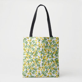 Liberty grote gele witte achtergrond 2 tote bag