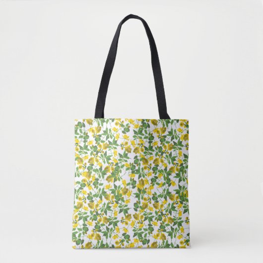 Liberty grote gele witte achtergrond 2 tote bag (Voorkant)