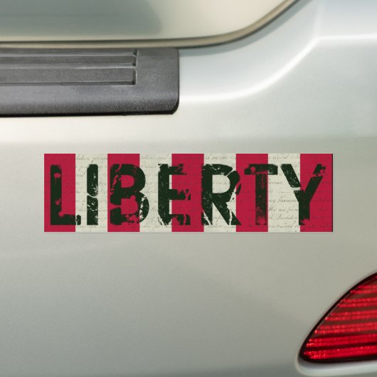 Liberty Grunge Flag Bumpersticker (Op auto)