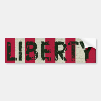 Liberty Grunge Flag Bumpersticker