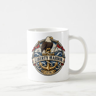 Liberty Harbor Eagle Anchor Tweezijdige Koffie Koffiemok