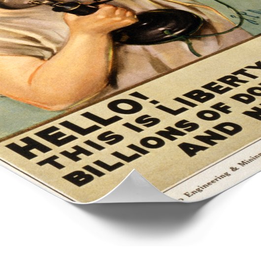 Liberty heeft geld Poster nodig (Hoek)