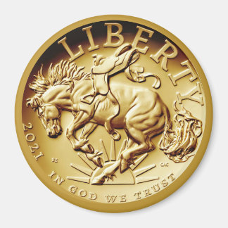 Liberty Horse Munt Magneet