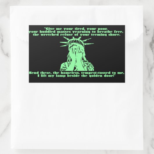 Liberty Huilende Sticker (Tas)