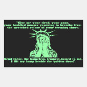 Liberty Huilende Sticker (Voorkant)