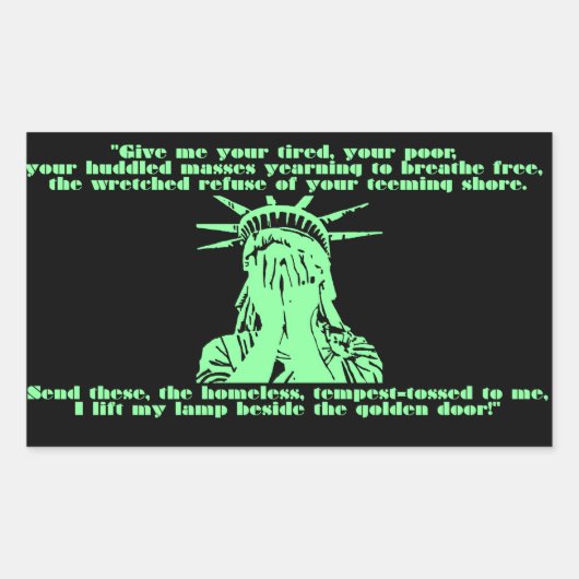 Liberty Huilende Sticker (Voorkant)