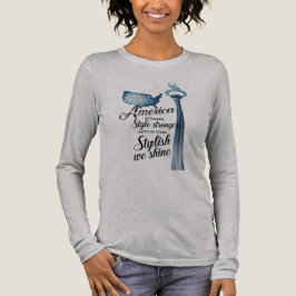 Liberty in Layers – Amerika Sterk, Stijl Sterker Tri-Blend Shirt