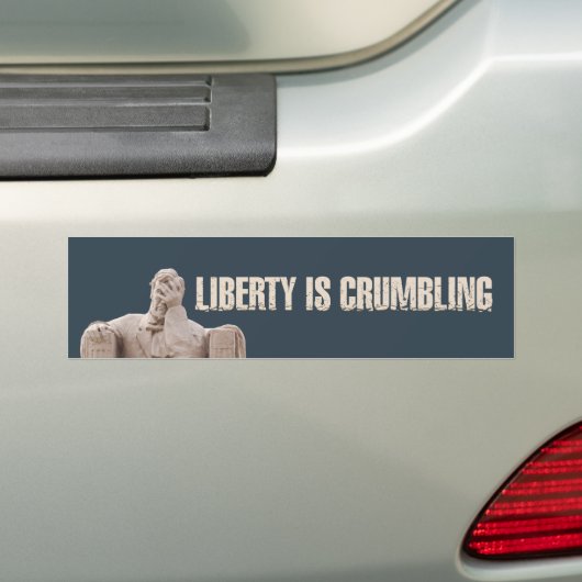 Liberty is een afbrokkelende bumpersticker (Op auto)