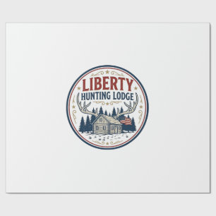 Liberty Jacht Lodge Patriottisch Patriottisch Jach Cadeaupapier