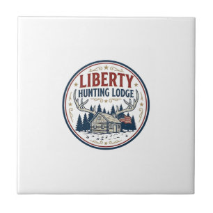 Liberty Jacht Lodge Patriottisch Patriottisch Jach Tegeltje