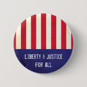 Liberty Justice American Flag Political Ronde Button 5,7 Cm (Voorkant)