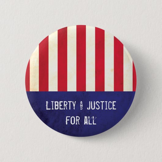 Liberty Justice American Flag Political Ronde Button 5,7 Cm (Voorkant)