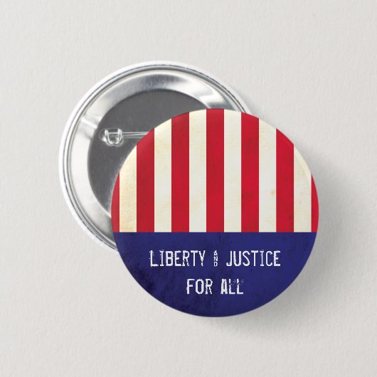 Liberty Justice American Flag Political Ronde Button 5,7 Cm (Voorkant /achterkant)