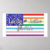 Liberty & Justice for ALL Poster (Voorkant)