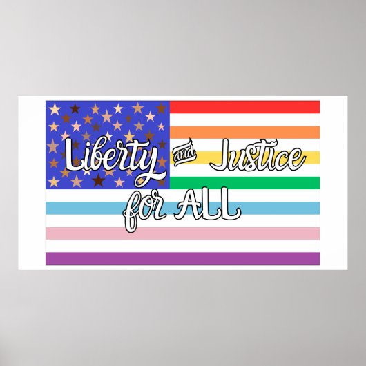 Liberty & Justice for ALL Poster (Voorkant)