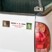 Liberty Kies een hond Bumper Sticker (Op Truck)
