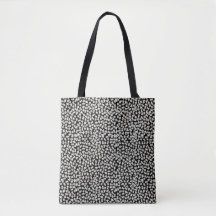 Liberty kleine witte bloemen zwart