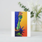 Liberty Lady Briefkaart (Staand voorkant)