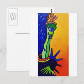Liberty Lady Briefkaart (Voorkant / Achterkant)