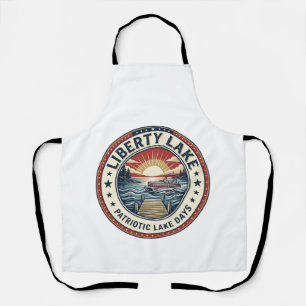 Liberty Lake Patriottisch Patriottisch Meer Leven  Schort
