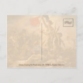Liberty Leading the People (28 juli 1830) Postcar Briefkaart (Achterkant)