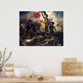Liberty Leading the People by Eugene Delacroix Poster (Keuken)
