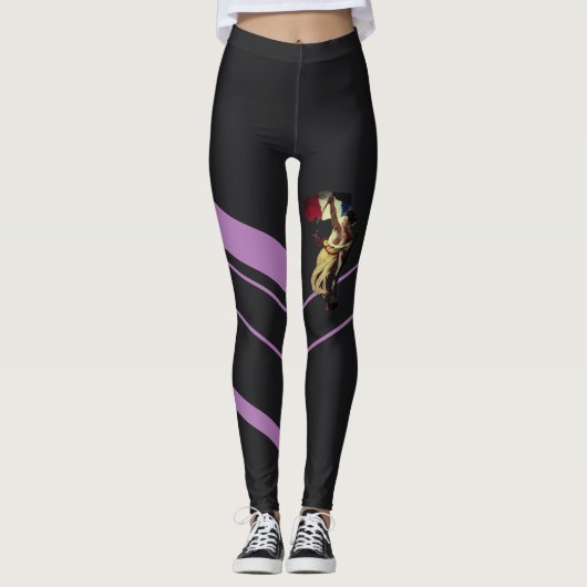Liberty Leading the People Delacroix revolutionary Leggings (Voorkant)