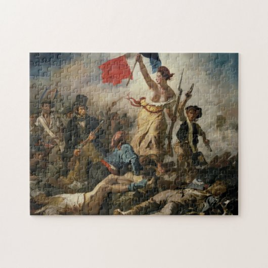 Liberty Leading the People door Eugène Delacroix Legpuzzel (Horizontaal)