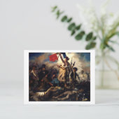 Liberty Leading the People, Eugene Delacroix Briefkaart (Staand voorkant)