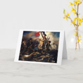 Liberty Leading the People, Eugene Delacroix Kaart (Gele Bloem)