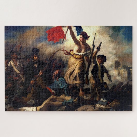 Liberty Leading the People, Eugene Delacroix Legpuzzel (Horizontaal)