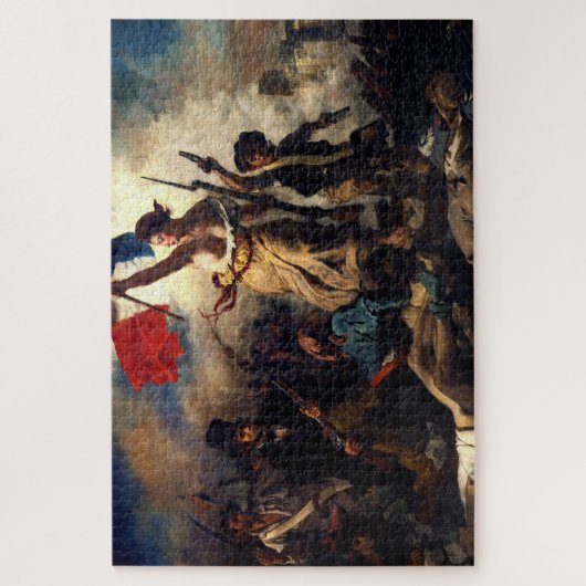 Liberty Leading the People, Eugene Delacroix Legpuzzel (Verticaal)