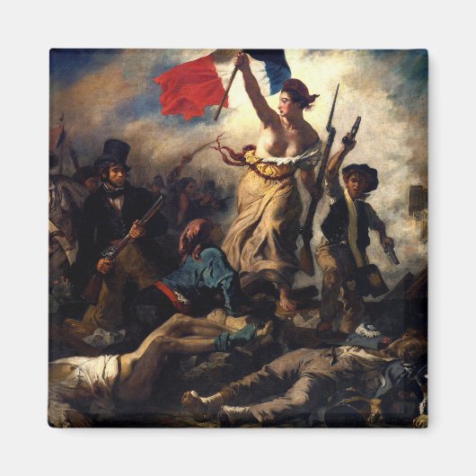 Liberty Leading the People, Eugene Delacroix Magneet (Voorkant)